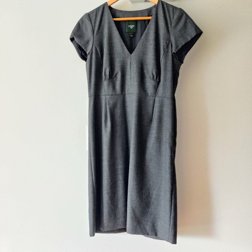J. Crew Suiting Dress Charcoal